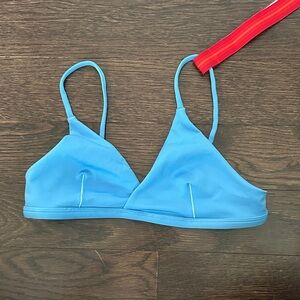 Left On Friday Light Blue Bikini Top